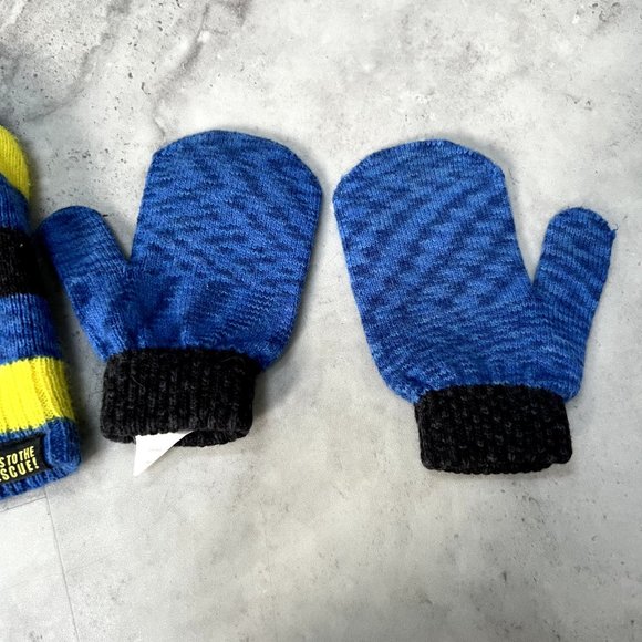 Nickelodeon Paw Patrol Toddler Boys Beanie Hat & Mittens Set 2T-5T One Size - Picture 5 of 8